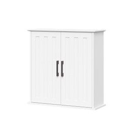 RiverRidge Monroe Two Door Wall Cabinet Over The Toilet Storage Cabinet with Soft-Close Doors - Medicine Cabinet with Adjustable Shelves