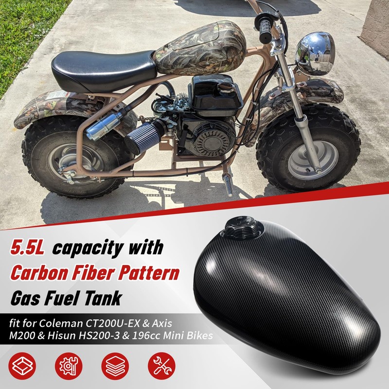 Gas Fuel Tank fit for Coleman CT200U-EX for Axis M200