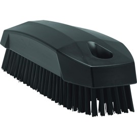 Vikan 6440 Nail Brush, Polyester, Black, 1
