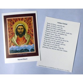 Sacred Heart Prayer Card/Anima Christi - Set of 100