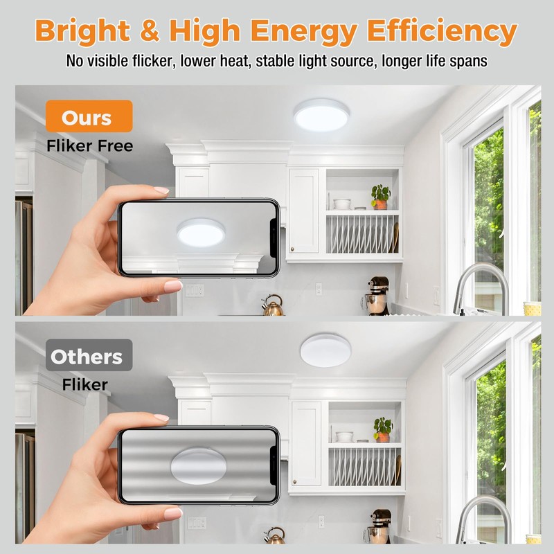 slochi Bathroom Light, 3000K/4000K/6500K 3 Color Temperature, Waterproof IP54, Small,