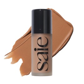 Saie Dew Bronze - Hydrating Liquid Bronzer Stick For a Sun Kissed Glow - Liquid Contour Stick Infused with Nourishing Skin Care Ingredients - Sculpted Face Makeup Essential - Sand (0.4 oz)