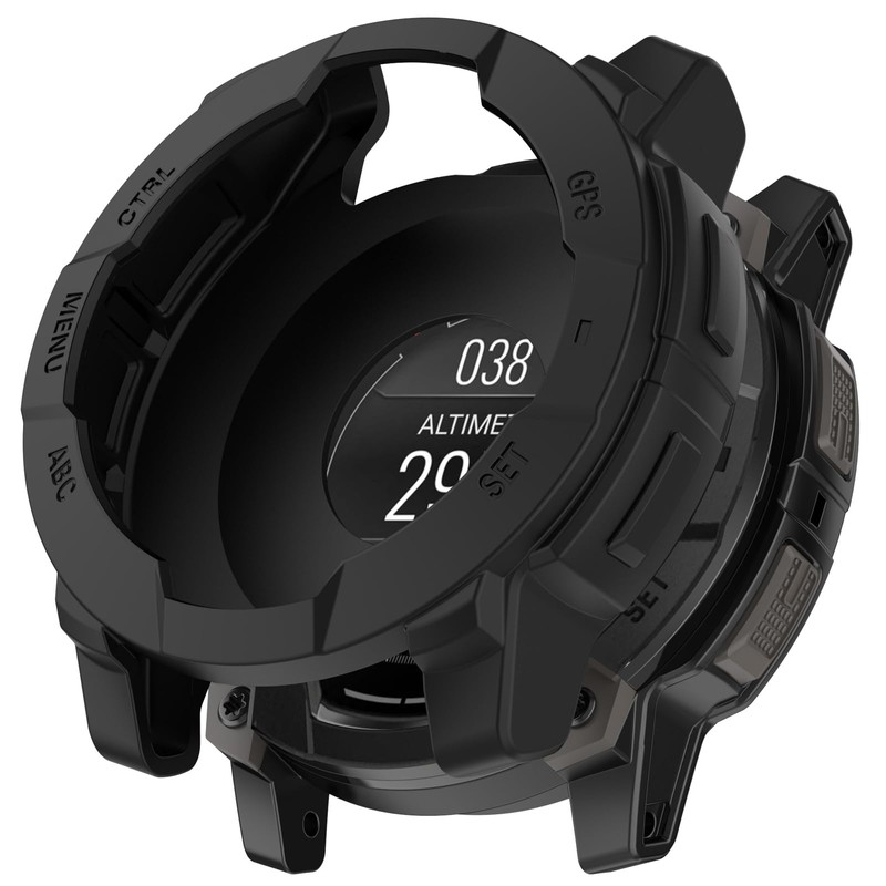 LOKEKE Kompatibel mit Garmin Instinct 3 Schutzhülle, Silikon-Schutzhülle, kompatibel mit