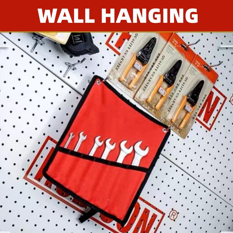 Multi Pocket Roll Up Tools Storage Bag Wrench Roll Tool