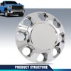 PIT66 Wheel Center Cap Chrome Compatible with GMC Sierra 2500HD