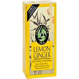 Triple Leaf Tea Ginger Tea-Bags, Lemon, 20 Count
