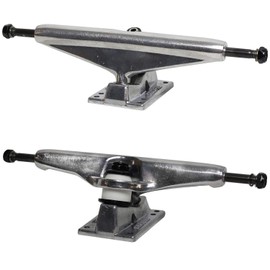 Core Hollow Skateboard Trucks 7.0 (9.75") Silver/Silver Base, Premium Bushings