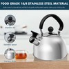 Whistling Tea Kettle for Stove Top, 2L Stainless Steel Teapot