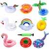 Fyvadio Inflatable Drink Holder, 9 pack Inflatable Cup Pool Drink