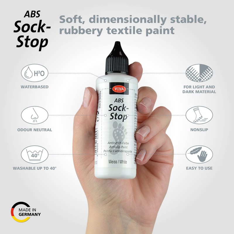 Viva Decor ABS Sock Stop (82 ml, Weiß) Stopper für
