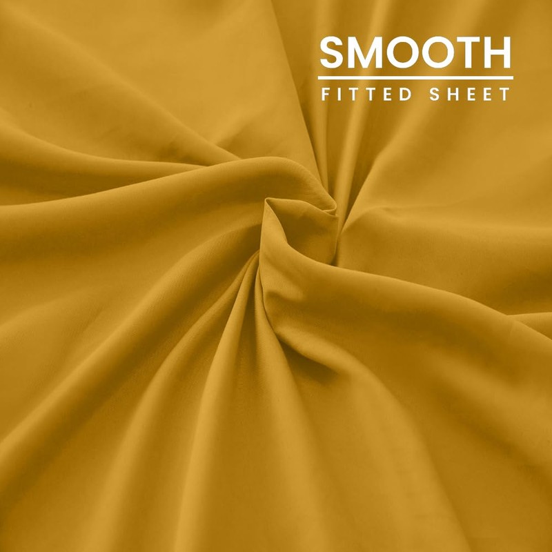 West Midlands Homeware Super King Fitted Sheet Soft Brushed Microfibre