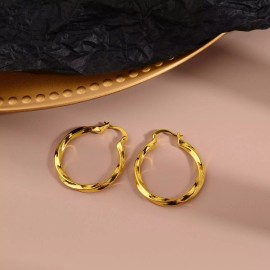 Unbranded New 14K Gold Filled Thick Hoops | Gold Thick Hoop Earrings | Chunky Hoops | Ligh