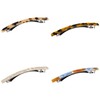 Hair Barrettes Tortoise Shell Cellulose Acetate Hair Clips, Elegant Rectangular