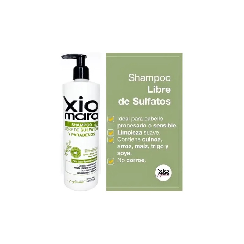 Shampoo Libre De Sulfatos Xiomara 450 Ml