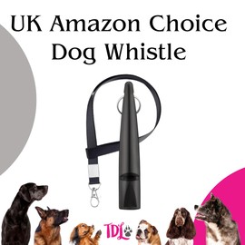 The Dog Lady (TDL) TDL Dog Whistle with Lanyard, Recall and Train Long Distance Dogs, Good Frequency for Most Breeds, Consistent (Orange with Black Rope)