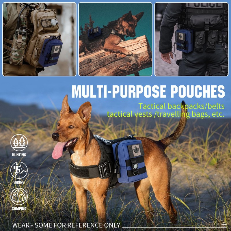 IronSeals MOLLE Pouch Multi-Purpose Tactical Compact Pack Water-Resistant Utility EDC