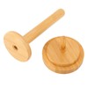 Wooden Yarn Holder Smoothing Sturdy Stable Base Easy Operation Detachable