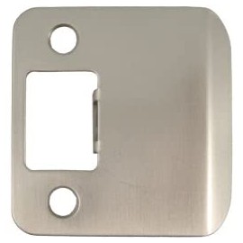 Round Corner Extended Lip Strike, 2-1/4" x 1-3/4", (2-1/4" Overall Length), Satin Nickel by Stone Harbor Hardware