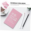 Operitacx 1set Portable Notebook Spiral Notebooks Schedule Coil Book Planner