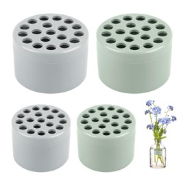 Spiral Flower Stem Holder, Pack of 4, Ikebana Stem Holder, Spiral Stem Holder for Vases, Flower Arrangement, Flower Holder, DIY Bouquet Twiste for Home Decoration, Water-Filled Vases