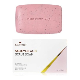 Revitale Jabón Exfoliante De Ácido Salicílico Exfoliante Antiacné 80g
