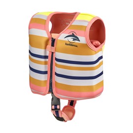 Konfidence Swim Jacket - Premium Swim Vest with Removeable Safety Strap for Kids| Adjustable Buoyancy | UKCA & CE Compliant | Swim School Approved (Gelato Rose, YS (30-60kgs))