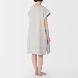 MUJI 23113281 Bath Towel Poncho, 27.6 x 74.8 inches (70 x 190 cm), Gray