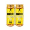 BLUE TEA - Marigold Flowers Herbal Tea - 1.76 Oz (Pack of 2) - 60 Cups | DETOX TEA || Caffeine Free - Flower Based - Herbal tea -Farm Packed - Non-GMO - Vegan - Gluten Free - Non-Bitter| Pet Jar Pack