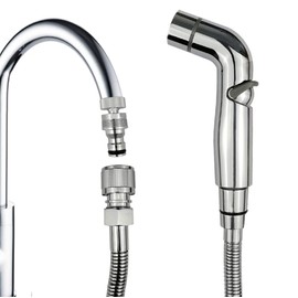 G-Sunny Quick-Connect Sink Faucet Sprayer Kit, Sink Hose Sprayer Accessories, Detachable Metal Adapter With Hand Shower,Hair Washing,Pet Cleaning,for Bathroom/Kitchen (Quick Connect Sprayer)