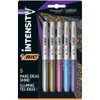 BIC Metallic Permanent Markers - Pack of 5 - Variety