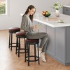 GarveeHome Swivel Bar Stools Set of 4, 24.4" Counter Height