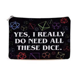 Dice Gifts for Women Funny Makeup Bag for Women Girls Gambling Gift Bags for Women Wife Girlfriend Mom Birthday Gifts for Dice Lovers Cosmetic Bags for Friends Wife Gambling Lover Gift