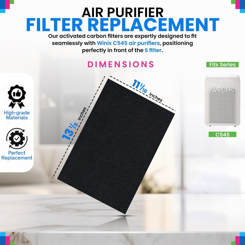 Bagean C545 Carbon Prefilter S - Compatible with Winix Air