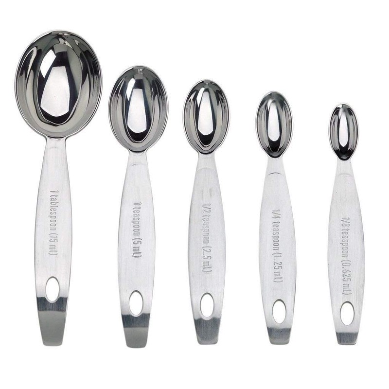 Cuisipro Stainless Steel Measuring Spoon Set Silver, Standard