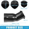 A ABSOPRO Car Exhaust Tracheal Heart Tailpipe 2.48" OD 2.64"