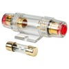 AGU Fuse Holder Gold Plated Transparent Cable Clips Up To