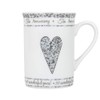 Haysoms Beautifully Designed 10th Tin Wedding Set of Ceramic Mugs