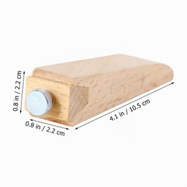 iplusmile Wooden Sanding Block for Sandpaper 4.13 x 0.87 x 0.87 Inches - Adjustable Screw for Fixing Sandpaper for Precise Edge Sanding - for DIY Woodworking, Furniture Restoration and Le