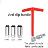 CGXYK T-Handle Spark Plug Socket Wrench Kit (16mm/18mm/21mm) - Professional