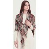 VIVIAN & VINCENT Women's Fall Winter Scarf Classic Tassel Plaid