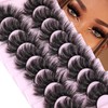 alicrown False Eyelashes Thick 20MM Lashes Fluffy Volume 3D Fake