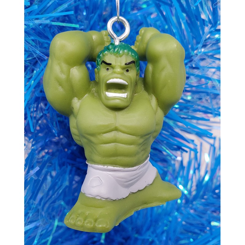 Generic Super Hero Ornament Set - Green Resin Comic Book