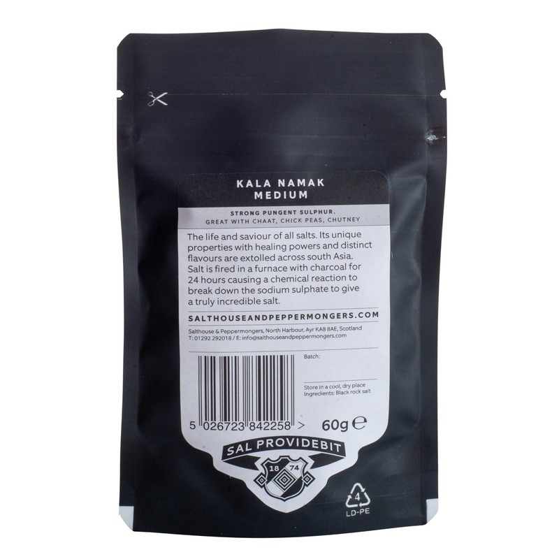 Kala Namak Rock Salt Gourmet Himalayan Black Salt Medium Grain