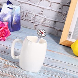 Termómetro profesional para botellas de leche de cocina, 2 piezas, termómetro de aguja de lectura instantánea, herramientas de cocina (blanco)        