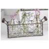 Blossom Bucket 131-36733 Cesta decorativa rectangular pequeña, metal
