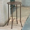 International Caravan Mandalay 16-inch Patio Side Table - Hammered Verdi