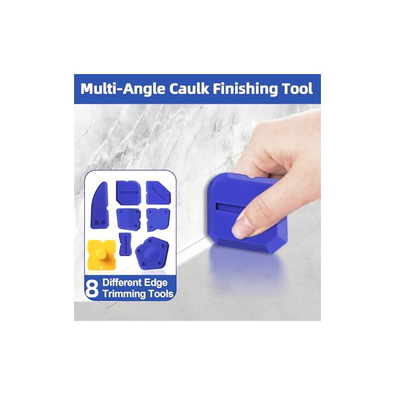 25 PCS Caulking Tool Kit, Caulk Remover, Grout Scraper &