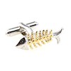SS The Fish Bone Copper Cufflinks for Men