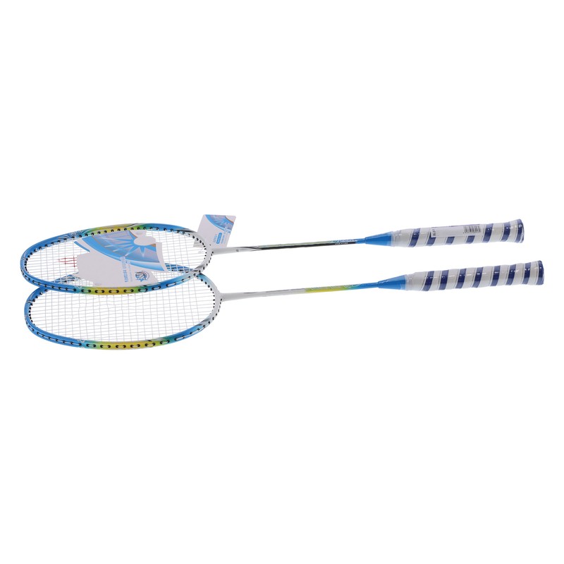 2 Player Badminton Racquets Set Lightweight Full Carbon Double Rackets