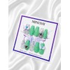 Mint Angel Heart Handmade Nail Tips - Stiletto / 민트